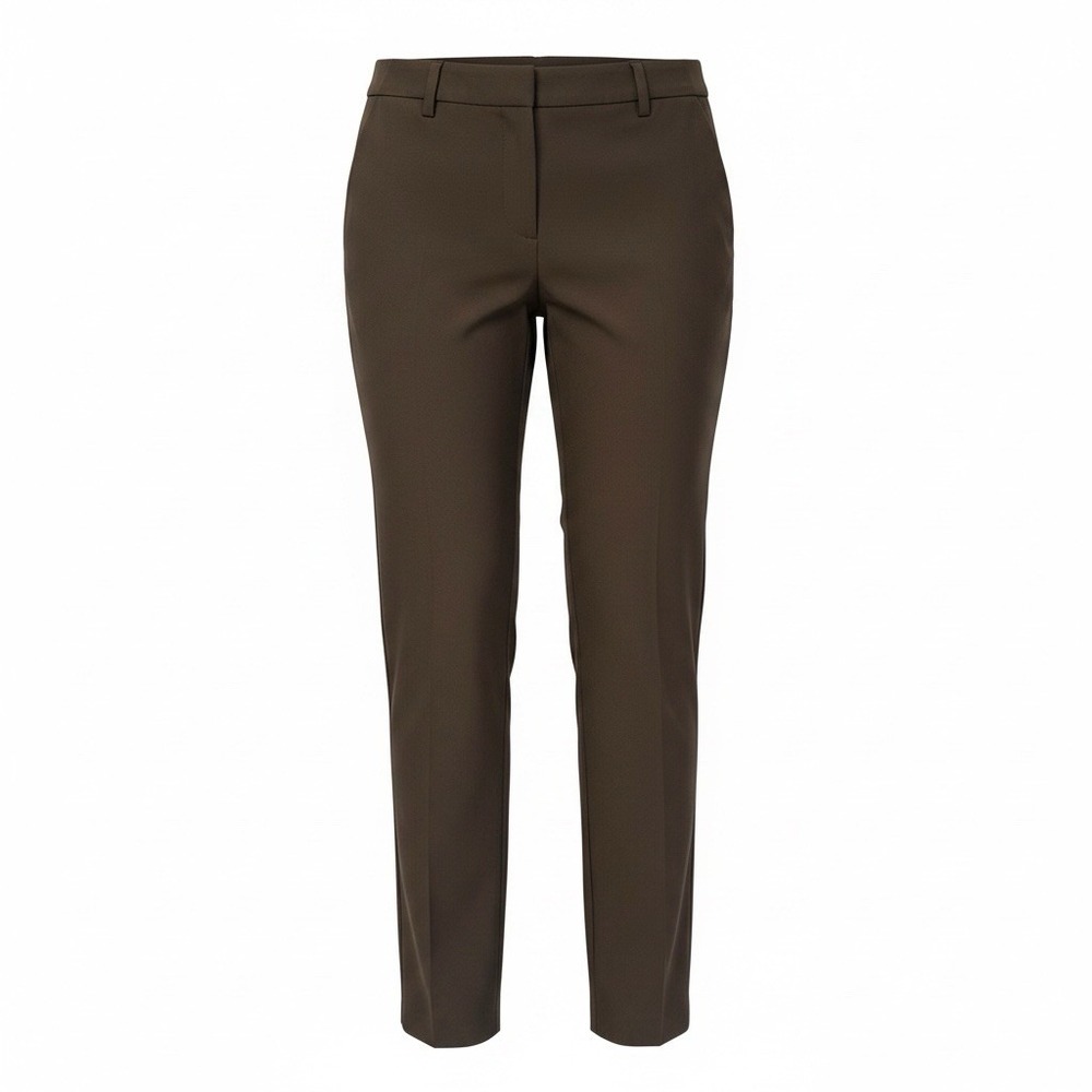 Investments The 5th Ave Fit Secret Support Straight Pants Womens 16PS Dark Brown